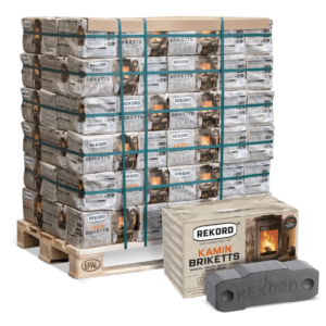 Rekord Braunkohlebriketts 10kg x 90 Paket 900kg Palette