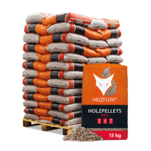 Heizfuxx Holzpellets Red 15kg x 65 Sack 975kg Palette