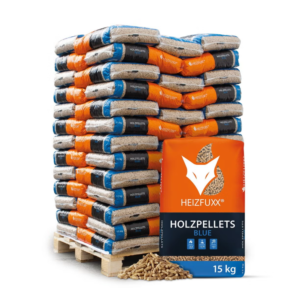 Heizfuxx Holzpellets Blue 15kg x 65 Sack 975kg Palette
