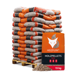 Heizfuxx Holzpellets Red 15kg x 65 Sack 975kg Palette