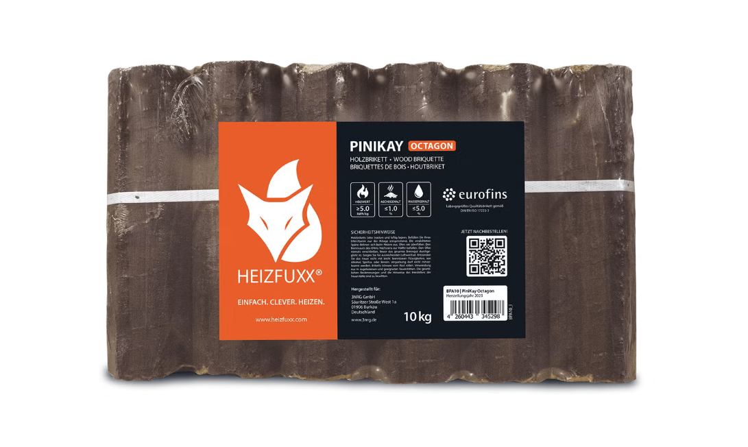 Heizfuxx PiniKay Octagon 10kg x 96 Gebinde 960kg Palette – Bild 4