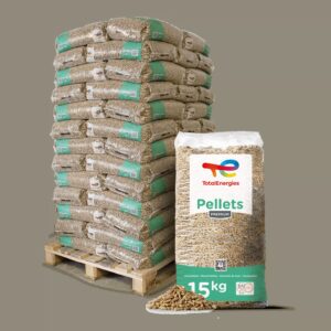 TotalEnergies Holzpellets Premium – 975 kg (65 x 15 kg Säcke)