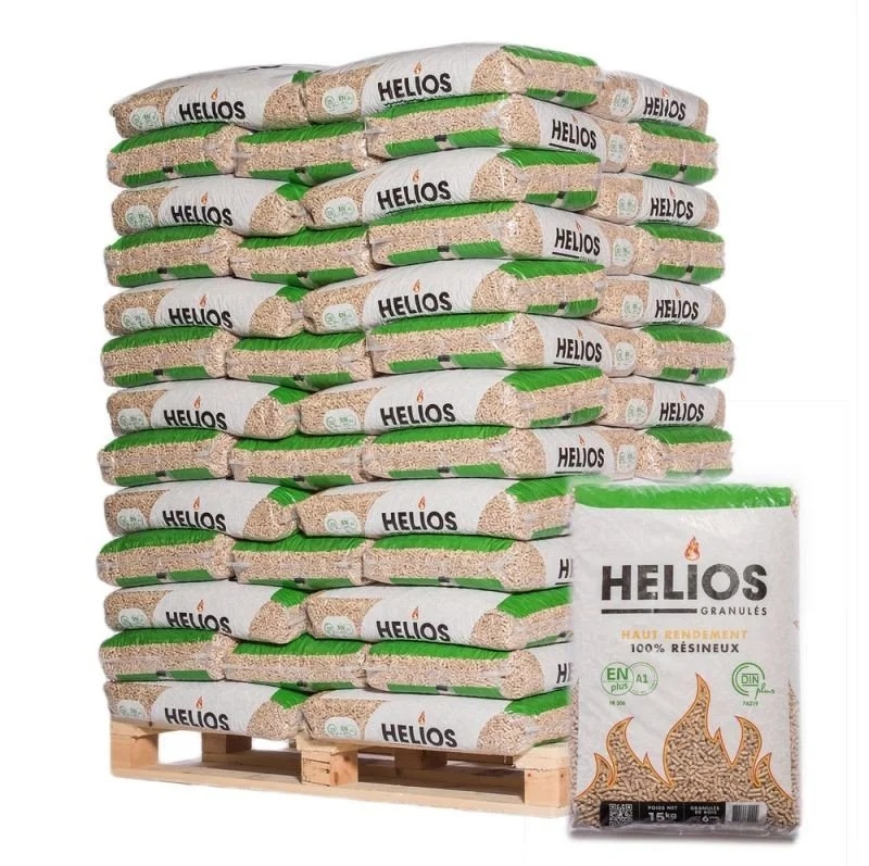 Holzpellets mit 65 Säcken à 15 kg