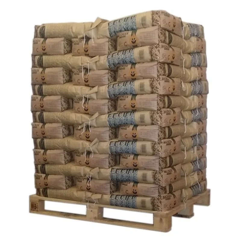 Holzpellets Pellet Badger – Palette mit 65 Säcken à 15 kg